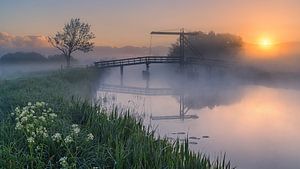Sonnenaufgang am Schildjer Tilbat, De Paauwen, Groningen