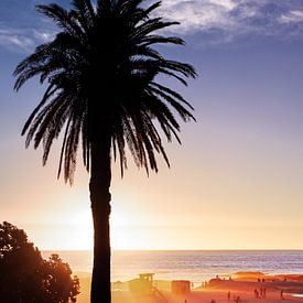 Summer sunset at the beach near Capetown South Afrika by Ipo Reinhold