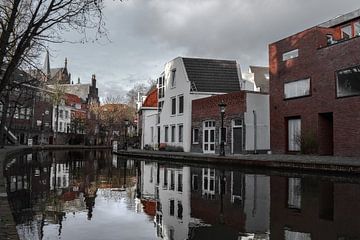 Grachtenpanden in Utrecht van Kim de Been