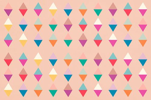 Multicolor Driehoek Dans