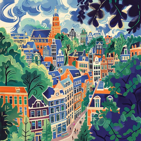 Amsterdam | Grachtenhäuser von Kunst Laune