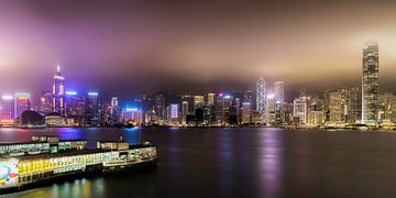 Skyline van Hong Kong van Roy Poots