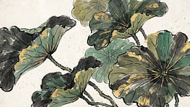 Vergoldeter Zen-Lotus von Siti Zuliana
