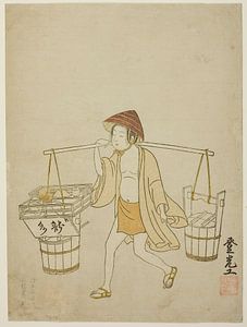 Suzuki Harunobu - A water vendor