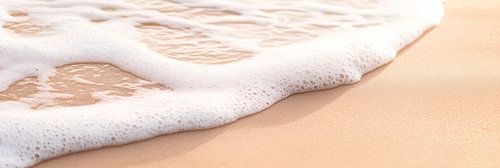 Strandgolven en zacht zand