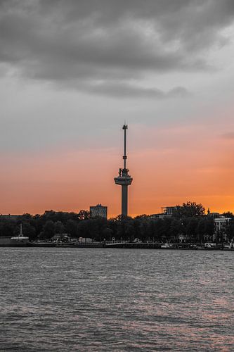 Rotterdam Skyline (zonsondergang)