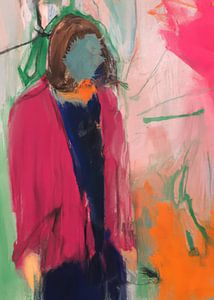 Colourful abstract portrait by Studio Allee