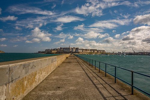 Saint-Malo (Bretagne, Frankrijk) op een lente dag 