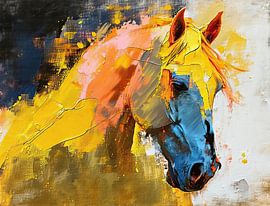 Horse colour | Horse Blue by ARTEO Paintings