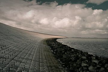 Head of the Afsluitdijk by Johannes Schotanus