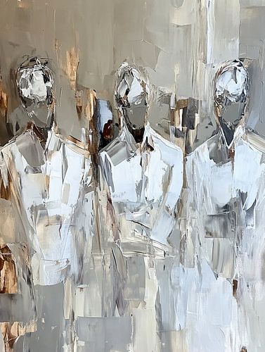 Abstract people | Modern people with neutral colours