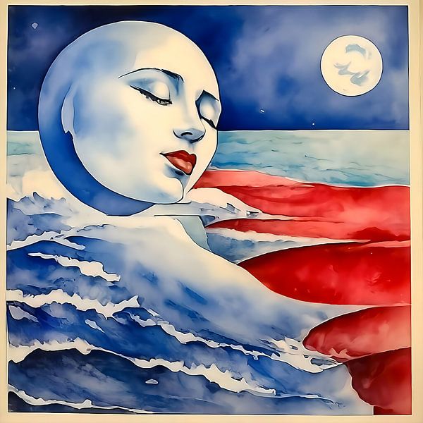 Mondflut. von Mariia Merkulova