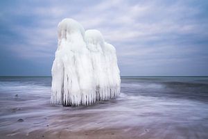 Winter an der Küste der Ostsee bei Kühlungsborn