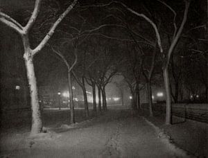 An Icy Night, New York (1898) by Alfred Stieglitz