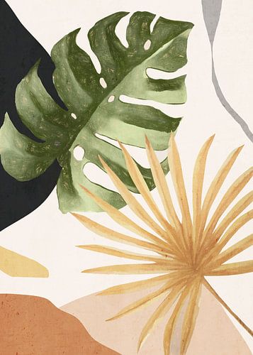 Abstrakte Kunst Tropische Blätter 22