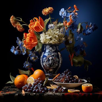 Nature morte fleurs dans un vase sur ArtbyPol