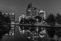Skyline Den Haag in de nacht