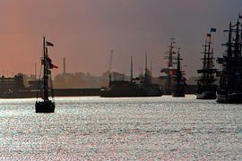 Schepen van  sail 2025 bij zeesluis ijmuiden van Arie van Vugt