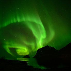 Noorderlicht op de Lofoten van Jens Droth