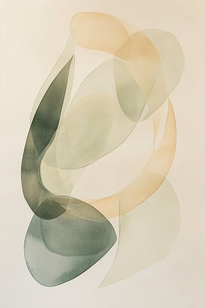 Formes abstraites dans des tons doux par Imperial Art House