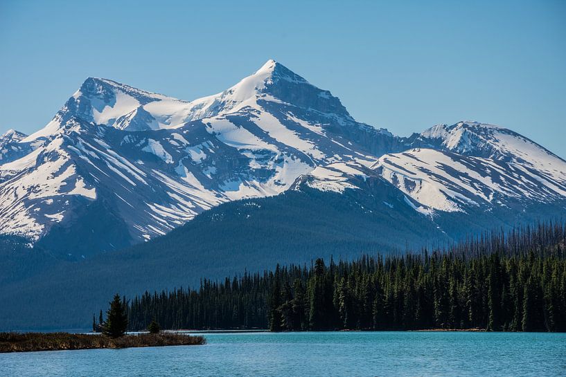 Vue sur le lac Maligne par Eline Huizenga