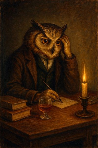 De Nachtelijke Overpeinzer van Moonheart Artworks