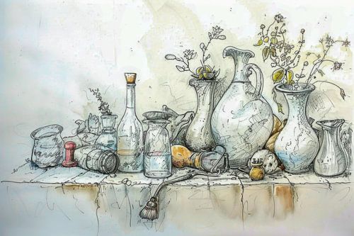 Drawing, still life -2