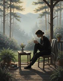 Morgendlicher Kaffee auf der privaten Veranda von Regan Frederick