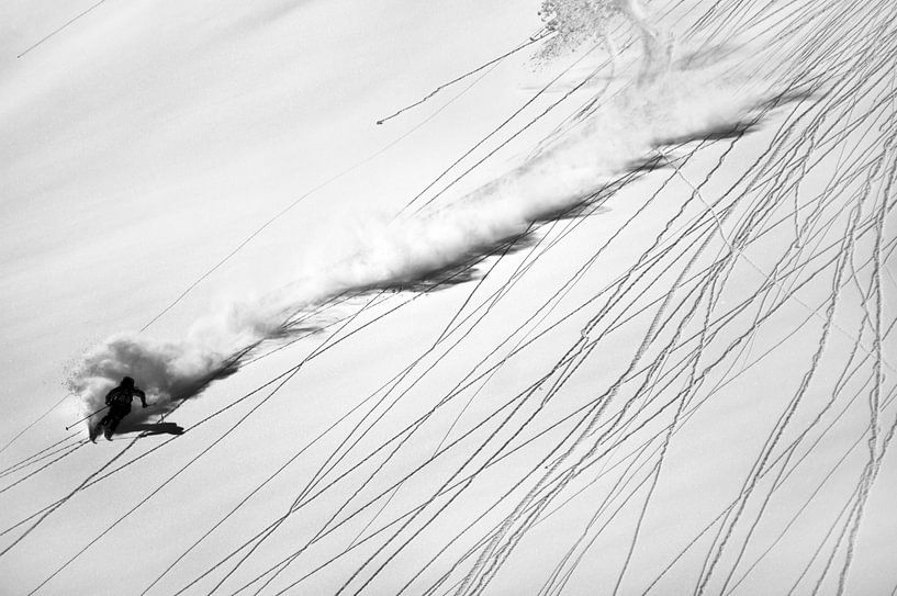Skifahren Pulver, Lorenzo Rieg von 1x