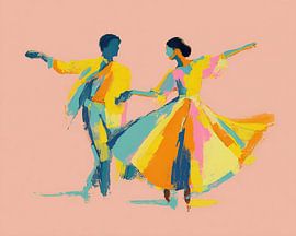 Vibrant Dance of Colors in Motion