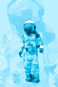 Spaceman AstronOut (Blauwe herhaling)