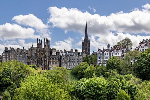 Skyline der Altstadt von Edinburgh von Melanie Viola