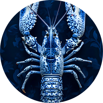 Lobster Delfts Blauw van But First Framing