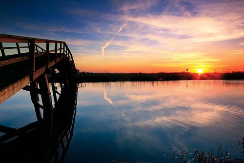 De Kikker, brug over de boezem bij Groot Ammers