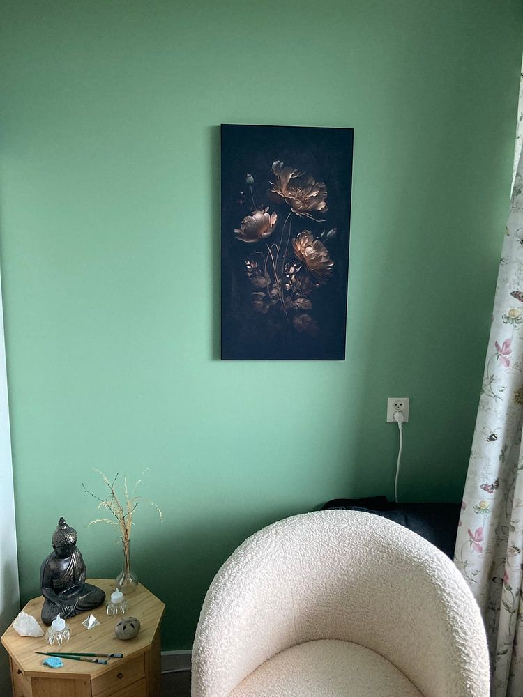 Goldene Phantasie "Blumen in der himmlischen Nacht"  von Preet Lambon 