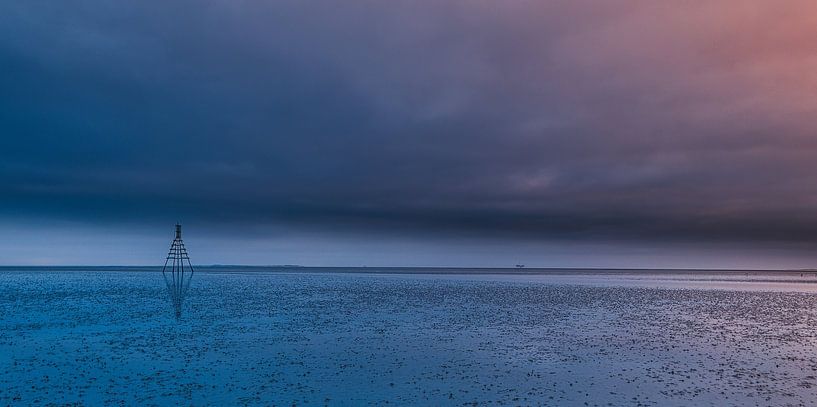 panorama on the mud flats by peterheinspictures