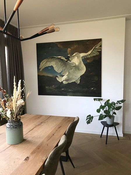 Customer photo: The endangered swan, Jan Asselijn, on canvas