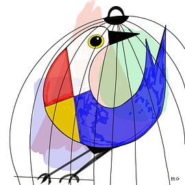 Käfigrotkehlchen von Martin Groenhout