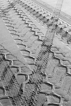 Sporen in het zand van Rob Donders Beeldende kunst