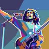 Bob Marley Pop Art Schilderij Reggae & Dreadlocks van Kunst Company