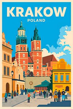 Krakau, Polen van Poster Art Shop