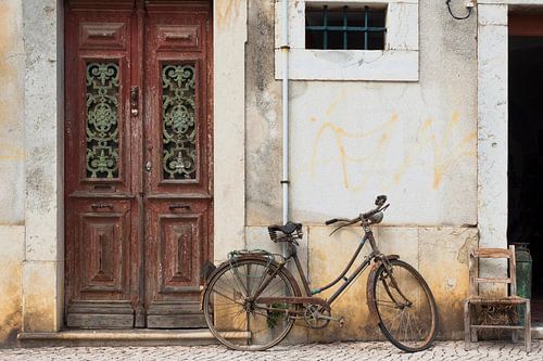 Straattafereel in Faro, Portugal...