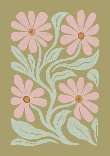 Retro-madeliefjes-tuin