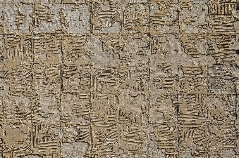 Sun-exposed wall with glue residue by Frans Blok - photos, art and other wall decoration