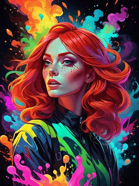 Die rothaarige Frau III von DeVerviersBelgium