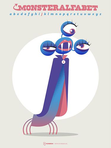 Monsteralfabet letter J