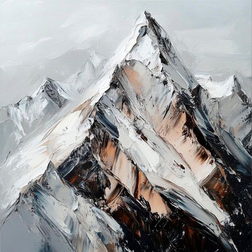 Besneeuwde toppen van stilte