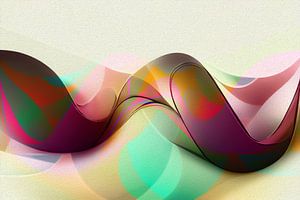Liggende vrouw - Mathematische abstractie