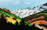 Roncobello in Italy | Painting in acrylics
