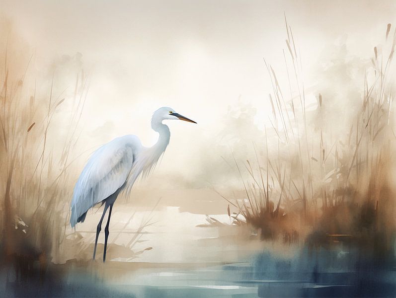Solitude dans l'eau calme - Style de vie japonais par Danny van Eldik - Perfect Pixel Design